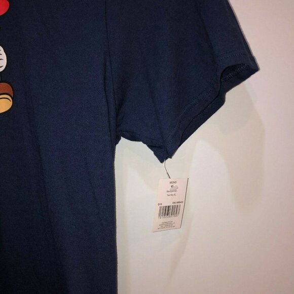 New Super Mario Extra Large Dark Blue Short Sleeve T Shirt Graphic Tee XL - Picture 3 of 6